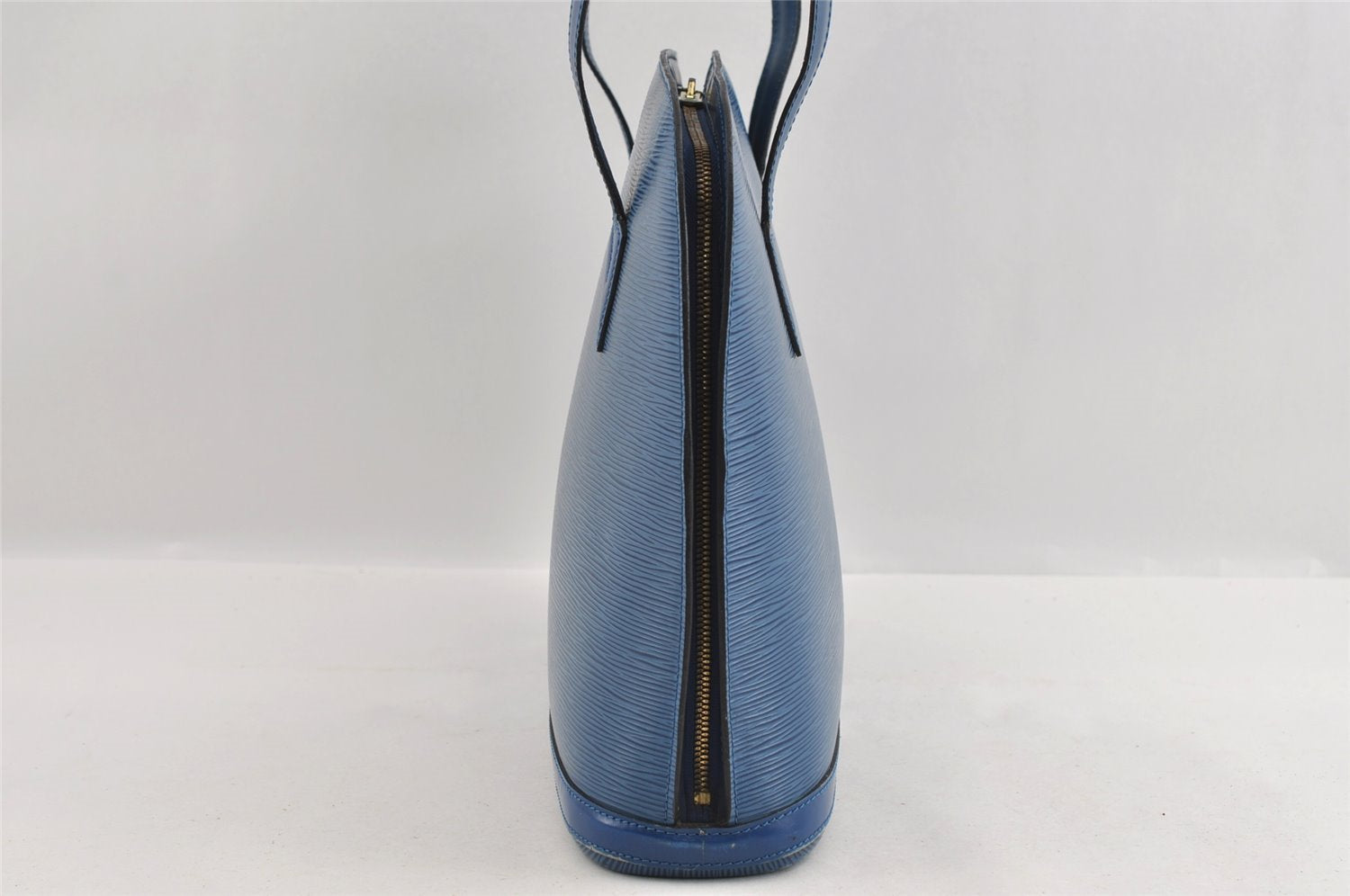 Authentic Louis Vuitton Epi Lussac Shoulder Tote Bag Blue M52285 LV 1248I