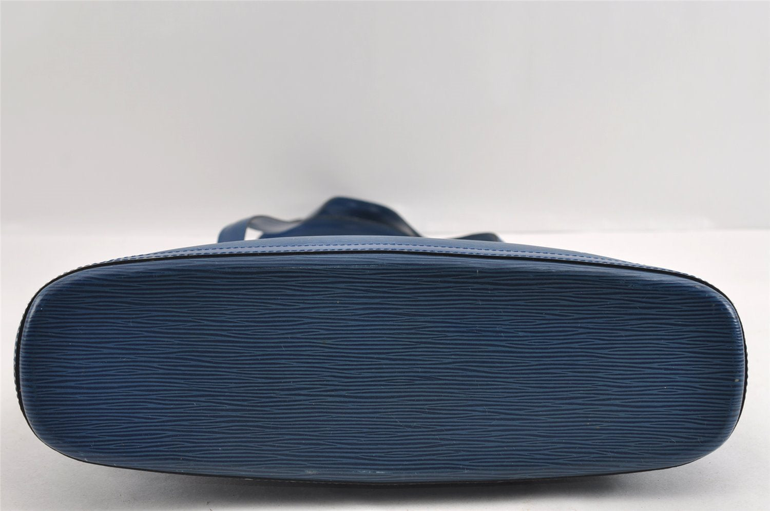 Authentic Louis Vuitton Epi Lussac Shoulder Tote Bag Blue M52285 LV 1248I