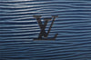 Authentic Louis Vuitton Epi Lussac Shoulder Tote Bag Blue M52285 LV 1248I