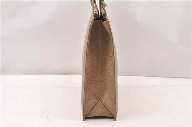 Authentic GUCCI Vintage Shoulder Tote Bag Purse Leather 0021047 Beige 1249G