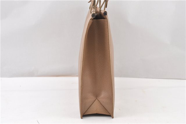 Authentic GUCCI Vintage Shoulder Tote Bag Purse Leather 0021047 Beige 1249G