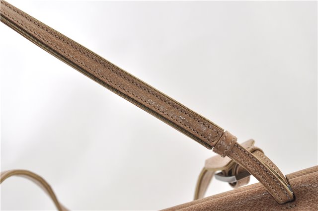 Authentic GUCCI Vintage Shoulder Tote Bag Purse Leather 0021047 Beige 1249G