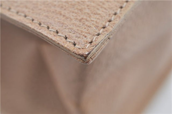 Authentic GUCCI Vintage Shoulder Tote Bag Purse Leather 0021047 Beige 1249G