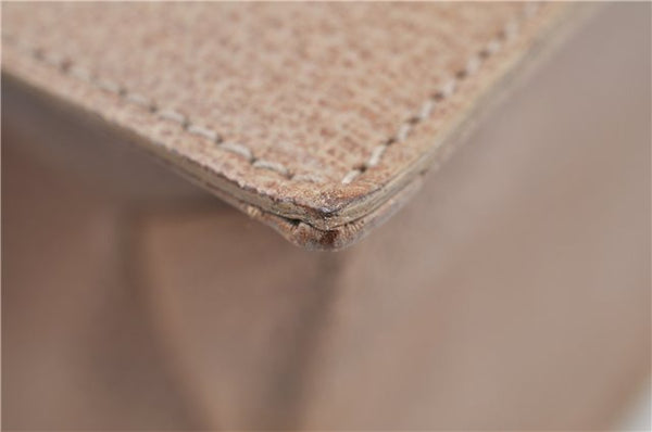 Authentic GUCCI Vintage Shoulder Tote Bag Purse Leather 0021047 Beige 1249G