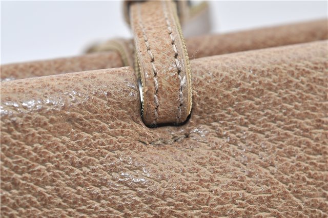 Authentic GUCCI Vintage Shoulder Tote Bag Purse Leather 0021047 Beige 1249G