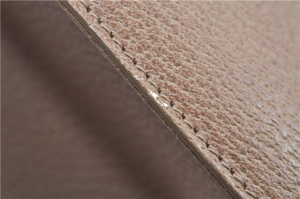 Authentic GUCCI Vintage Shoulder Tote Bag Purse Leather 0021047 Beige 1249G