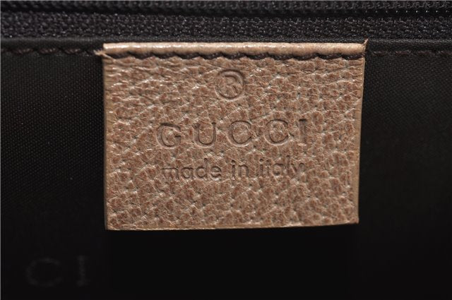 Authentic GUCCI Vintage Shoulder Tote Bag Purse Leather 0021047 Beige 1249G