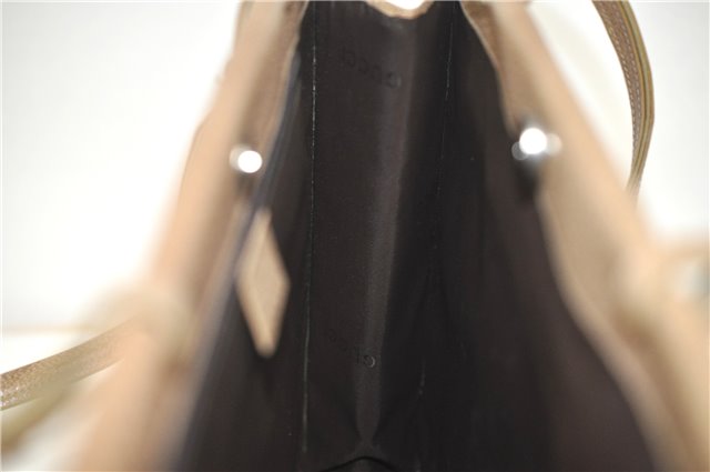 Authentic GUCCI Vintage Shoulder Tote Bag Purse Leather 0021047 Beige 1249G