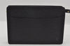 Authentic Louis Vuitton Epi Pochette Homme Clutch Hand Bag Black M52522 LV 1249I