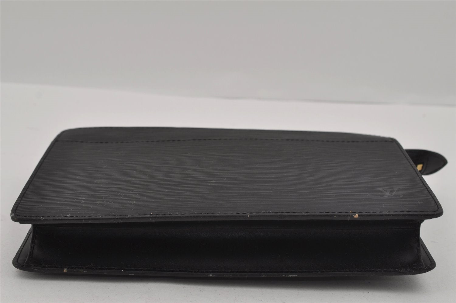 Authentic Louis Vuitton Epi Pochette Homme Clutch Hand Bag Black M52522 LV 1249I