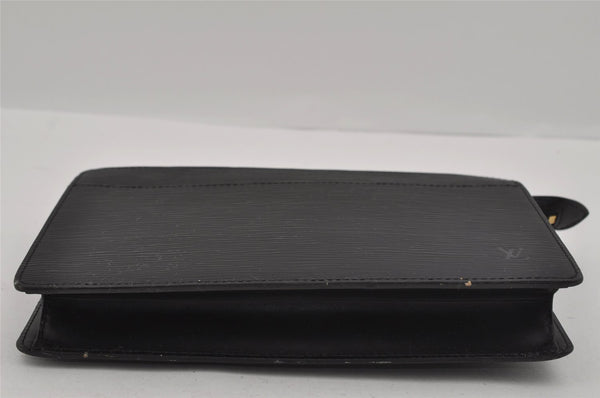 Authentic Louis Vuitton Epi Pochette Homme Clutch Hand Bag Black M52522 LV 1249I
