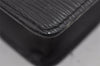 Authentic Louis Vuitton Epi Pochette Homme Clutch Hand Bag Black M52522 LV 1249I