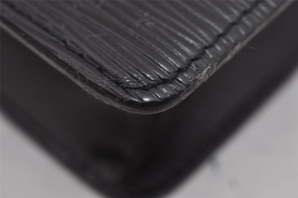 Authentic Louis Vuitton Epi Pochette Homme Clutch Hand Bag Black M52522 LV 1249I