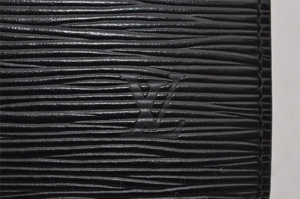 Authentic Louis Vuitton Epi Pochette Homme Clutch Hand Bag Black M52522 LV 1249I