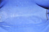 Authentic GUCCI Sherry Line Shoulder Tote Bag GG PVC Leather Navy Blue 1250G