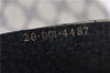 Authentic GUCCI Sherry Line Shoulder Tote Bag GG PVC Leather Navy Blue 1250G