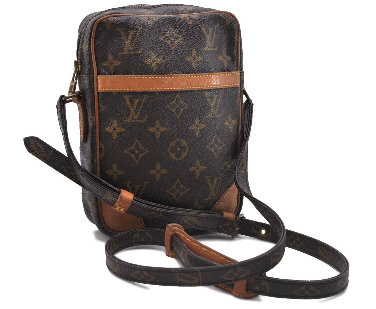 Authentic Louis Vuitton Monogram Danube Shoulder Cross Body Bag M45266 LV 1251D