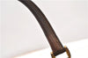 Authentic GUCCI Web Sherry Line Hand Boston Bag GG PVC Leather Brown 1251G