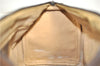 Authentic GUCCI Web Sherry Line Hand Boston Bag GG PVC Leather Brown 1251G