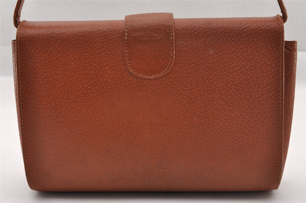 Authentic GUCCI Vintage Shoulder Cross Body Bag Purse Leather Brown 1252I