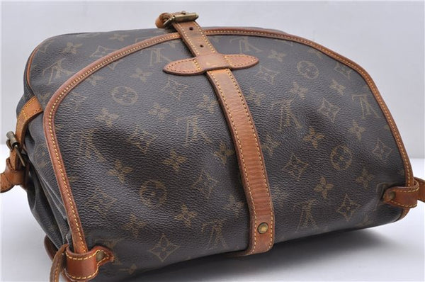 Auth Louis Vuitton Monogram Saumur 30 Shoulder Cross Body Bag M42256 LV 1253D