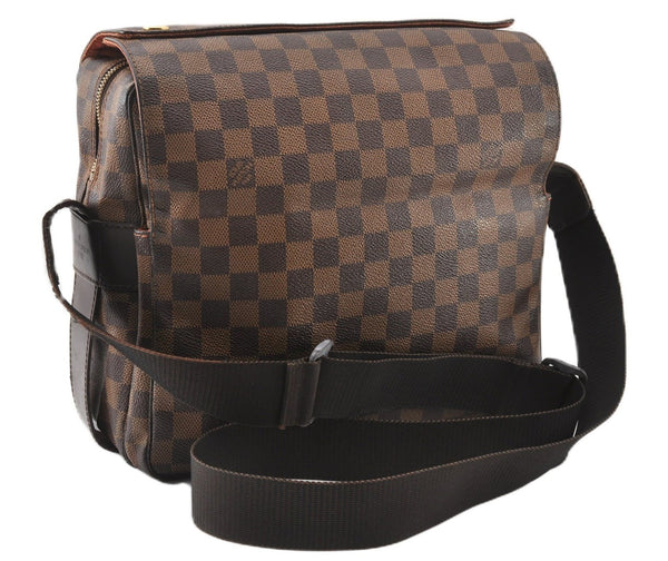 Authentic Louis Vuitton Damier Naviglio Shoulder Cross Body Bag N45255 LV 1253G