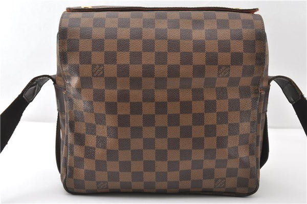 Authentic Louis Vuitton Damier Naviglio Shoulder Cross Body Bag N45255 LV 1253G