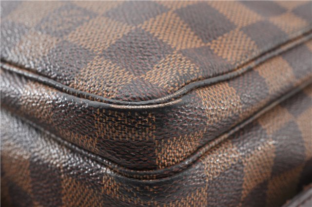 Authentic Louis Vuitton Damier Naviglio Shoulder Cross Body Bag N45255 LV 1253G