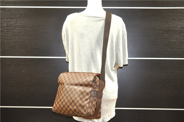 Authentic Louis Vuitton Damier Naviglio Shoulder Cross Body Bag N45255 LV 1253G