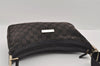 Authentic GUCCI Shoulder Cross Body Bag GG Canvas Leather 0190433 Black 1253I