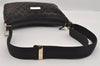 Authentic GUCCI Shoulder Cross Body Bag GG Canvas Leather 0190433 Black 1253I