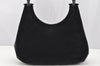 Authentic GUCCI Bamboo Shoulder Hand Bag Suede Leather 0013760 Black 1254I