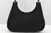 Authentic GUCCI Bamboo Shoulder Hand Bag Suede Leather 0013760 Black 1254I