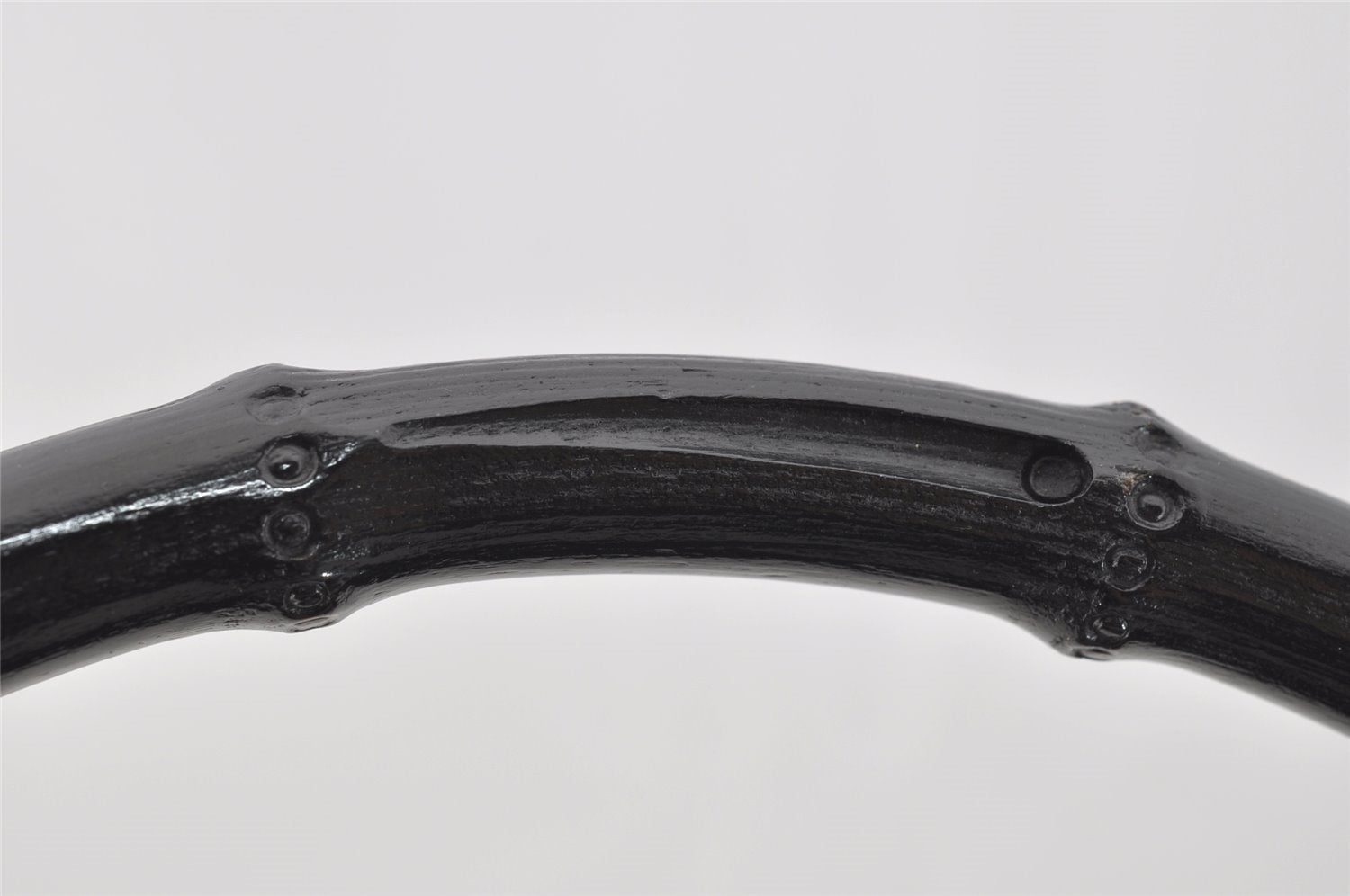 Authentic GUCCI Bamboo Shoulder Hand Bag Suede Leather 0013760 Black 1254I