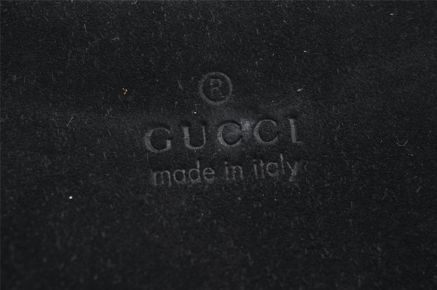 Authentic GUCCI Bamboo Shoulder Hand Bag Suede Leather 0013760 Black 1254I