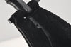 Authentic GUCCI Bamboo Shoulder Hand Bag Suede Leather 0013760 Black 1254I
