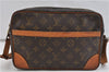 Auth Louis Vuitton Monogram Trocadero 27 Shoulder Cross Body Bag M51274 LV 1255D