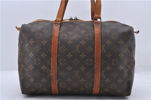 Authentic Louis Vuitton Monogram Sac Souple 35 Hand Boston Bag M41626 LV 1256D