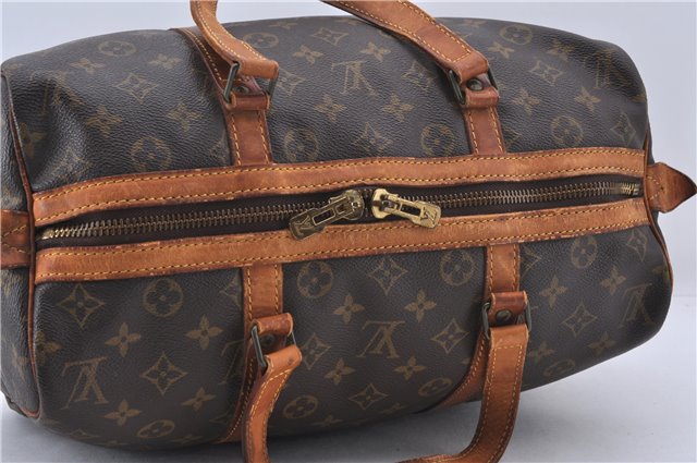 Authentic Louis Vuitton Monogram Sac Souple 35 Hand Boston Bag M41626 LV 1256D