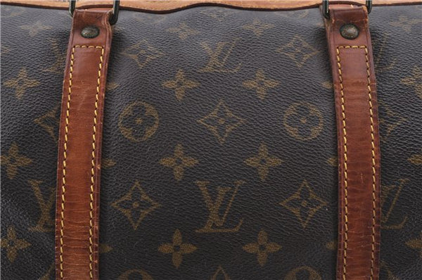 Authentic Louis Vuitton Monogram Sac Souple 35 Hand Boston Bag M41626 LV 1256D