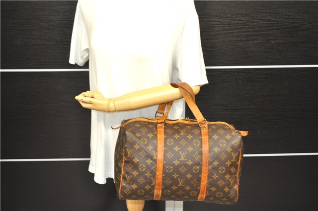 Authentic Louis Vuitton Monogram Sac Souple 35 Hand Boston Bag M41626 LV 1256D