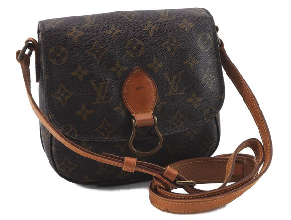 Auth Louis Vuitton Monogram Saint Cloud MM Shoulder Cross Bag M51243 LV 1257D