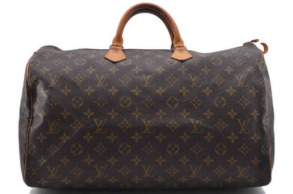 Authentic Louis Vuitton Monogram Speedy 40 Hand Bag M41522 LV 1259D