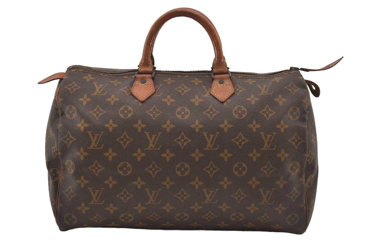 Authentic Louis Vuitton Monogram Speedy 35 Hand Boston Bag Old Model LV 1259I