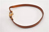 Auth Louis Vuitton Leather Strap For Pochette Accessoires Beige 14.2" LV 1260G