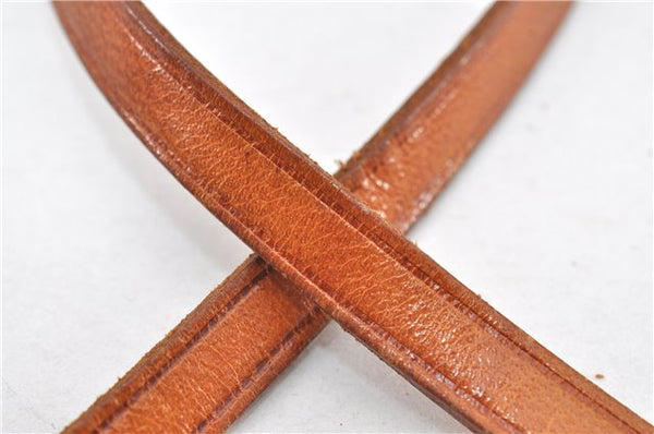 Auth Louis Vuitton Leather Strap For Pochette Accessoires Beige 14.2" LV 1260G