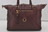 Authentic Louis Vuitton Monogram Empreinte Lumineuse PM Tote Bag Bordeaux 1260I