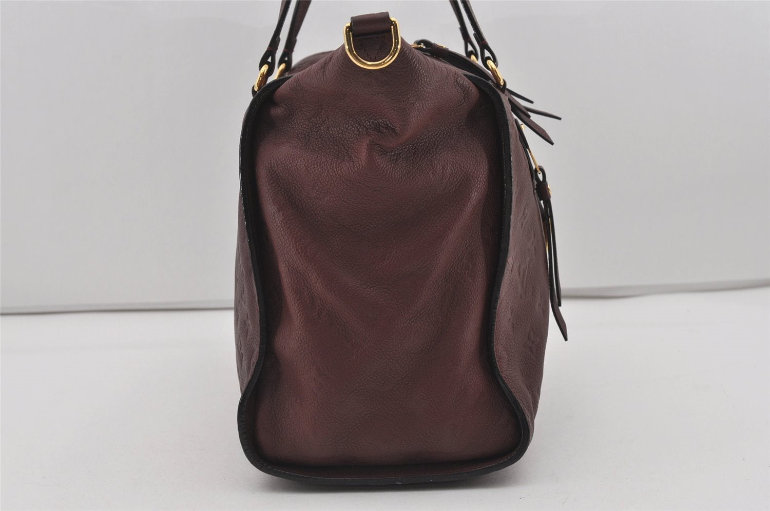 Authentic Louis Vuitton Monogram Empreinte Lumineuse PM Tote Bag Bordeaux 1260I