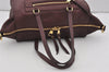 Authentic Louis Vuitton Monogram Empreinte Lumineuse PM Tote Bag Bordeaux 1260I