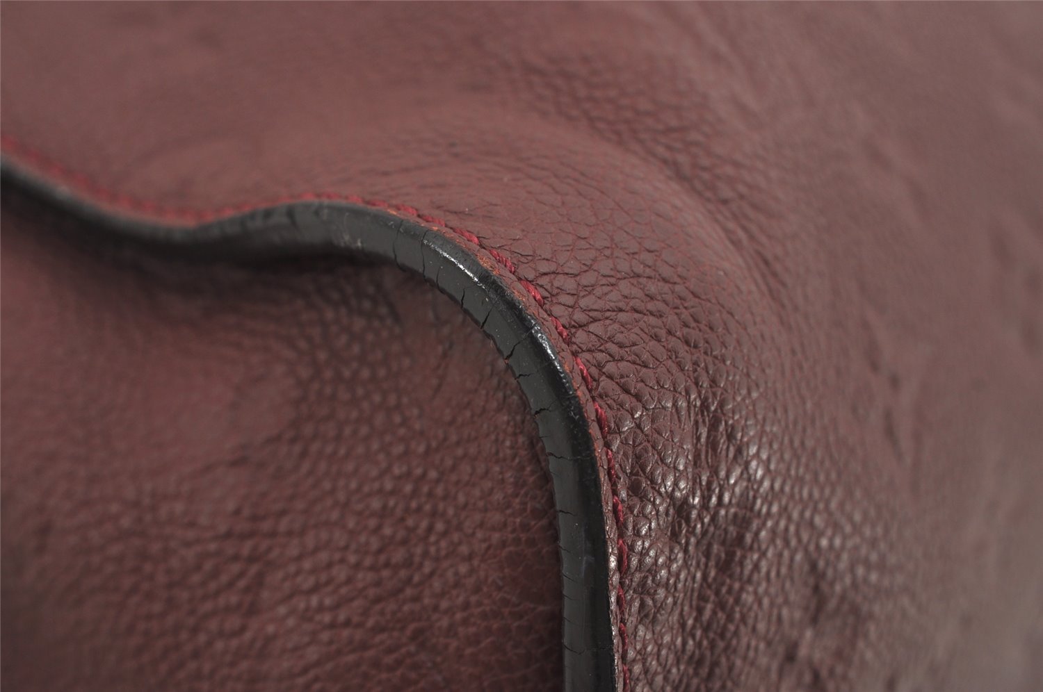 Authentic Louis Vuitton Monogram Empreinte Lumineuse PM Tote Bag Bordeaux 1260I